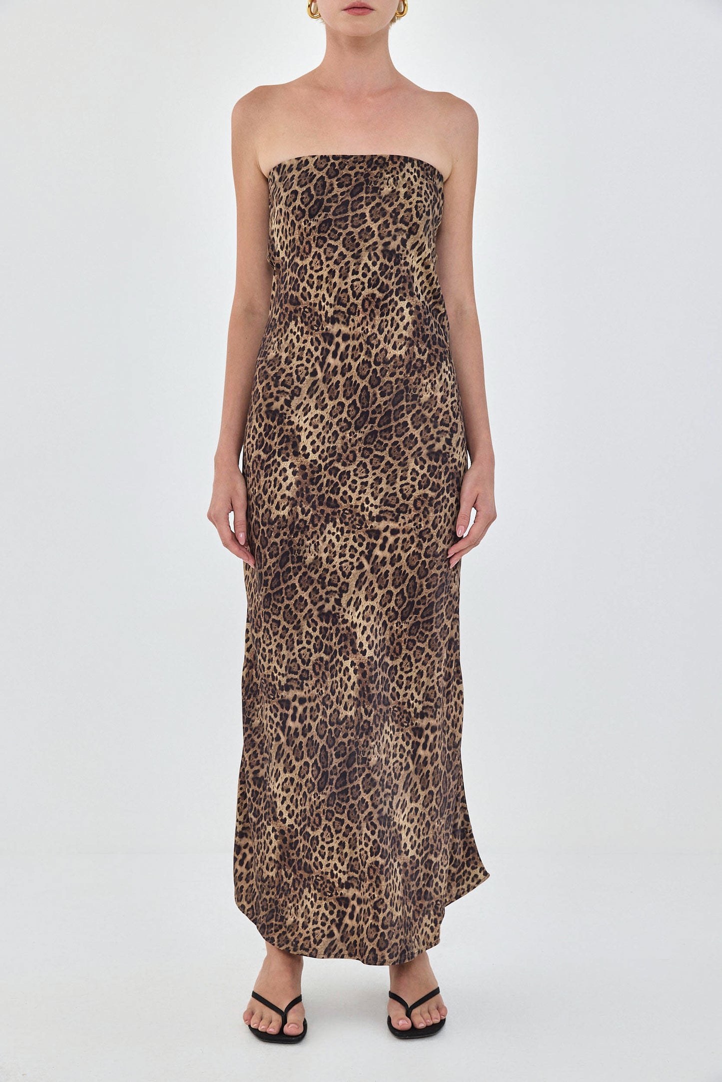 Satin Strapless Dress