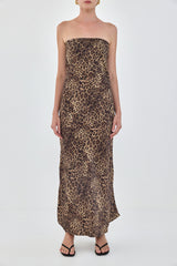 Satin Strapless Dress
