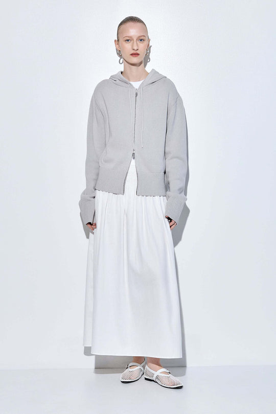 Double Zipper Cotton Hoodie