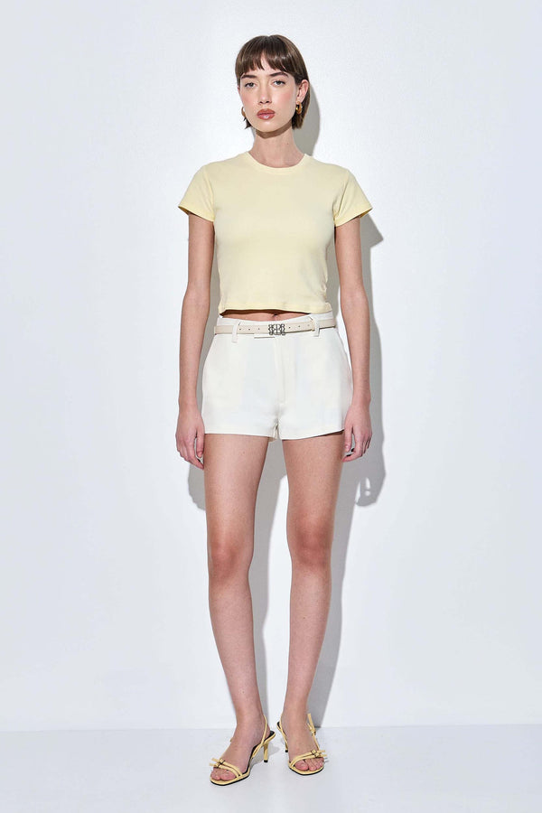 Mid Waisted Tailored Daddy Shorts