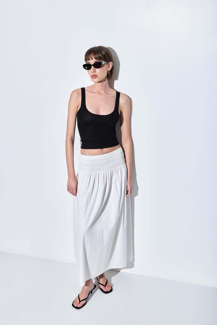 Deep Scoop Knitted Tank Top