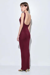 V Neck Buckle Maxi Dress