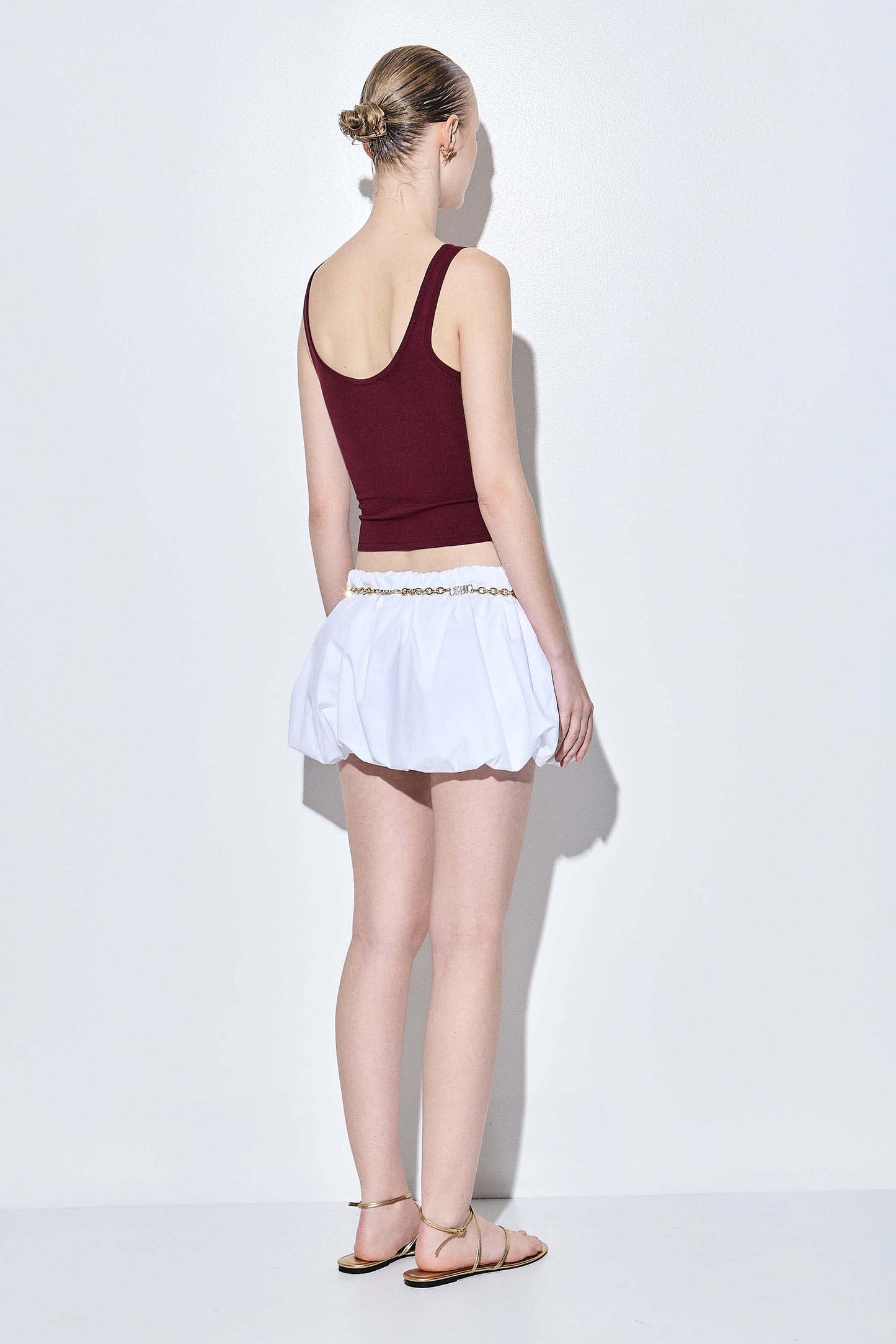 Deep Scoop Knitted Tank Top