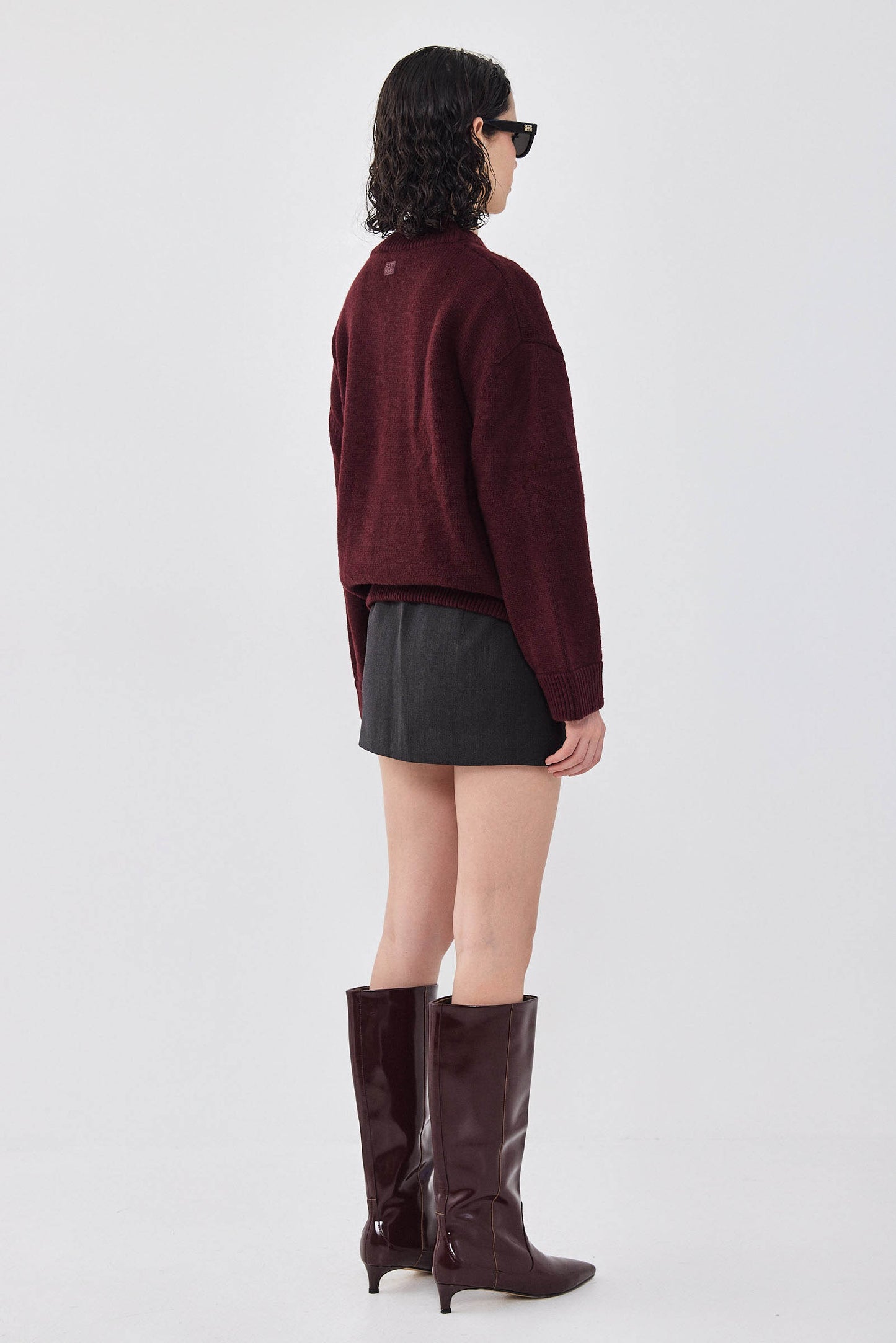 V Neck Oversized Jumper - Dé Rococo