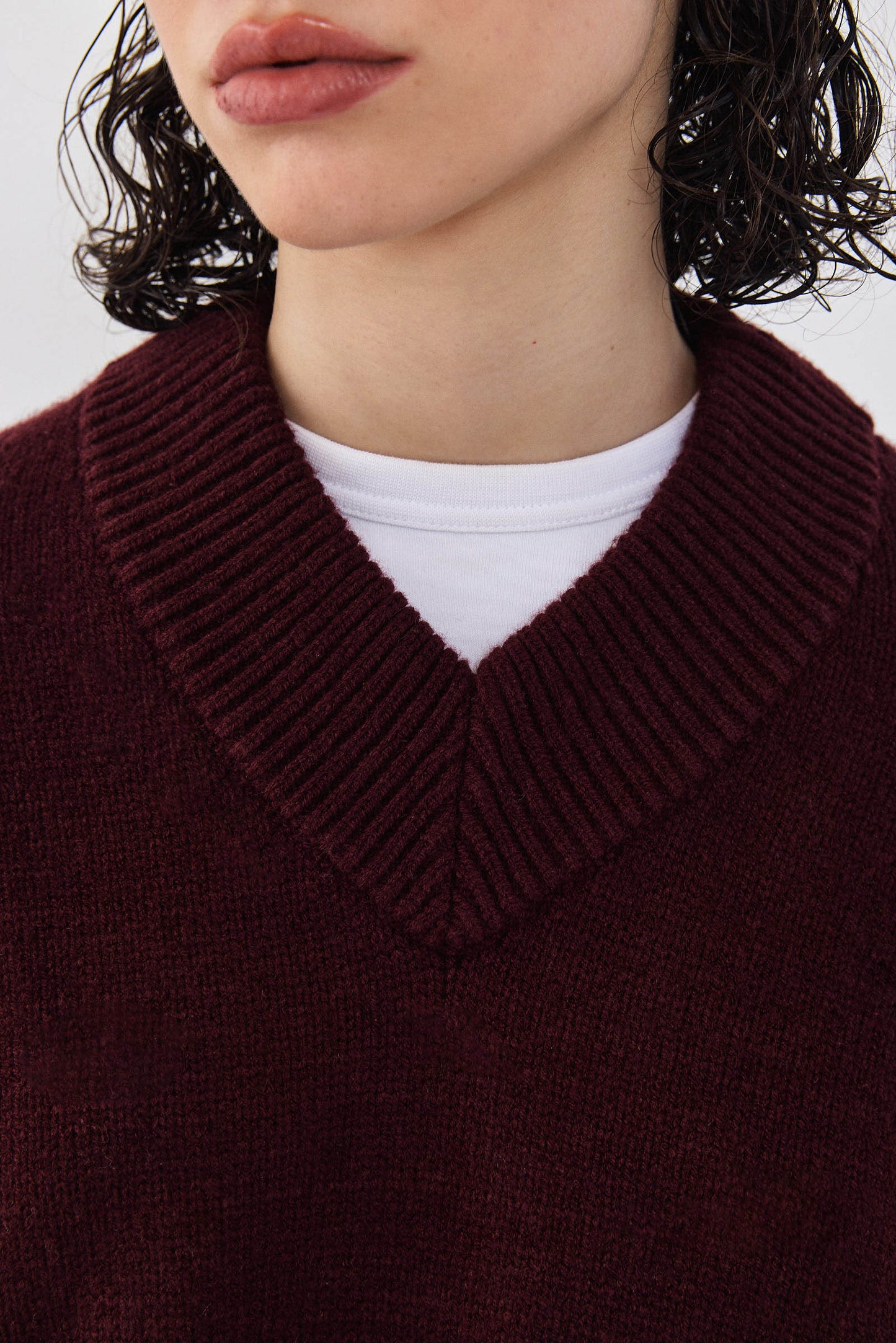 V Neck Oversized Jumper - Dé Rococo