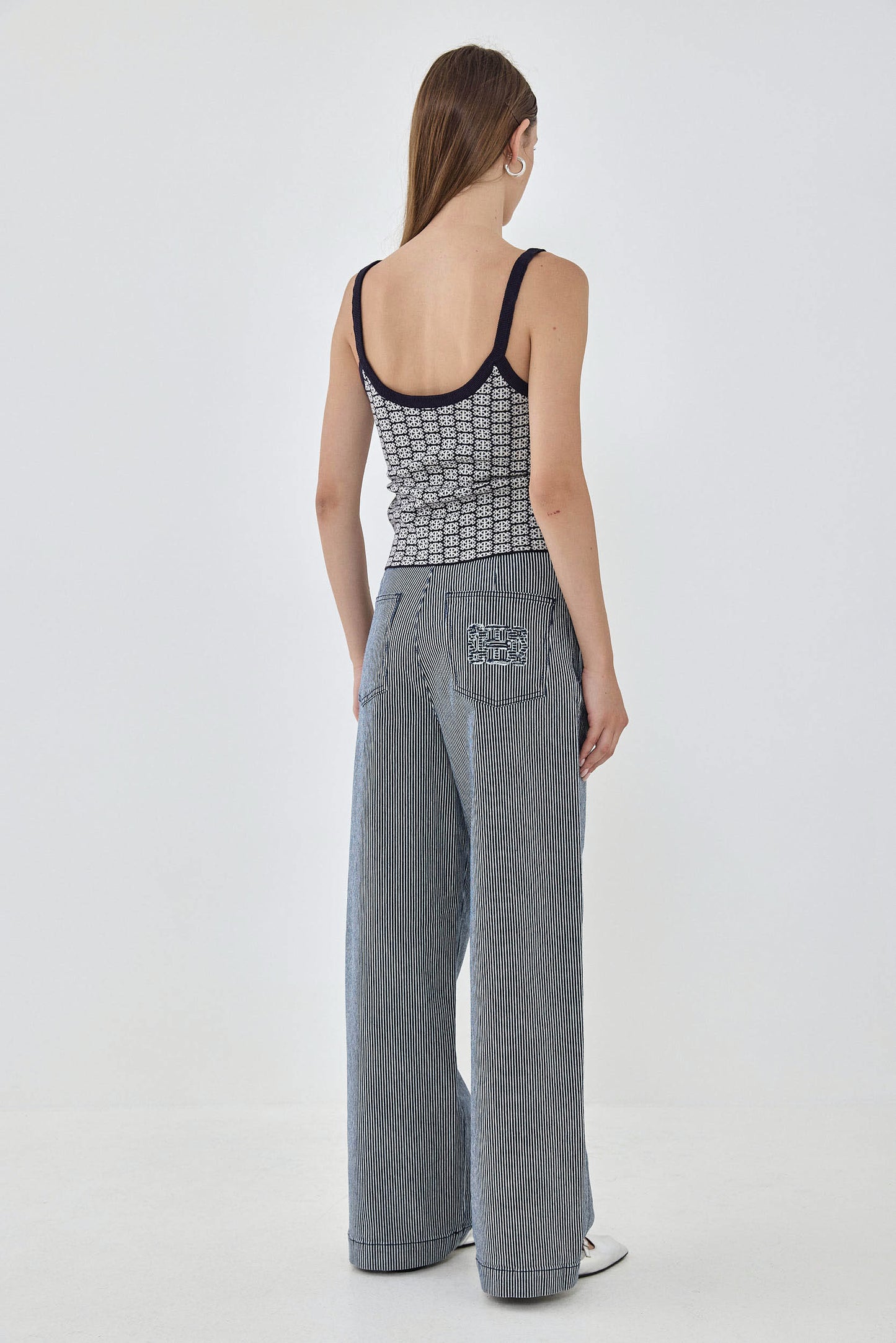 Drill Cotton Wide Leg Pants - Dé Rococo