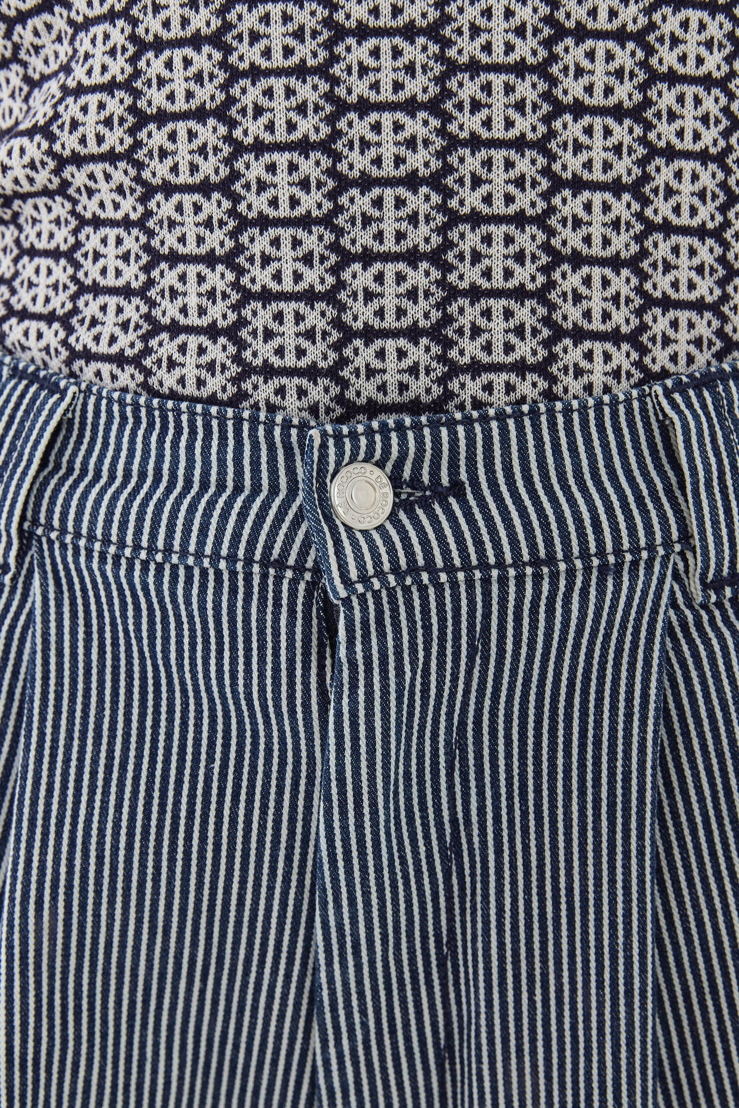 Drill Cotton Wide Leg Pants - Dé Rococo