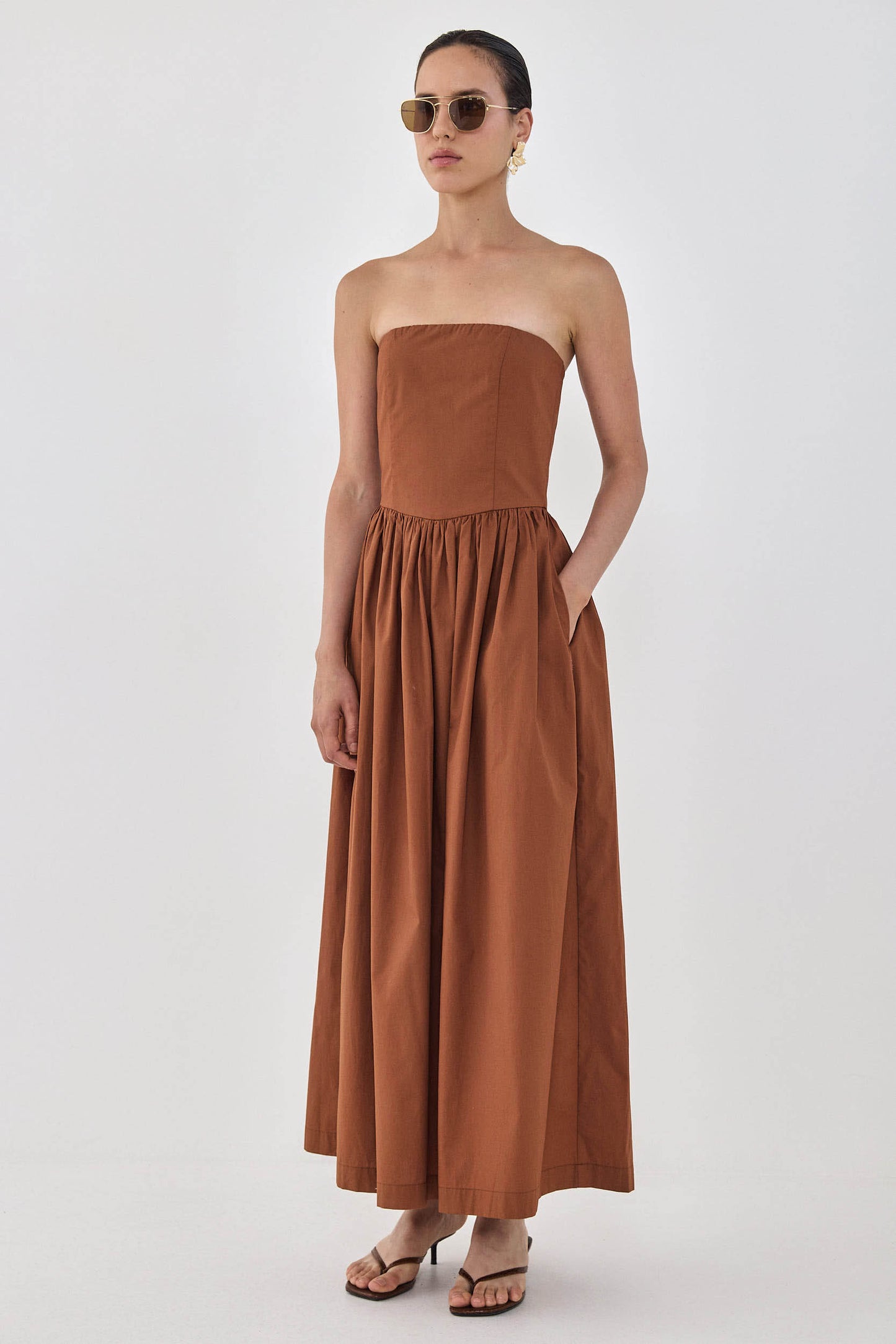 Poplin Strapless Corset Dress - Dé Rococo