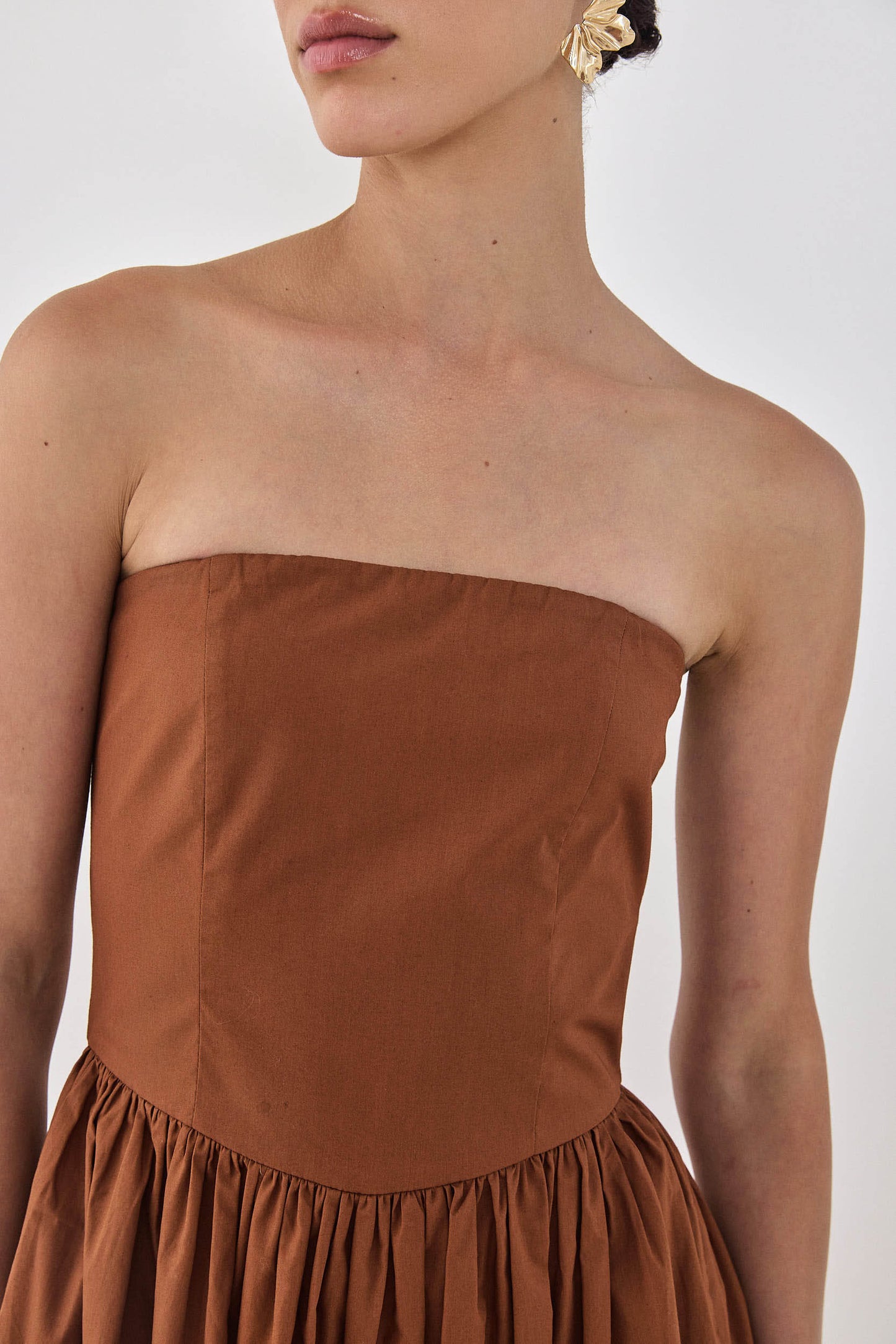 Poplin Strapless Corset Dress - Dé Rococo