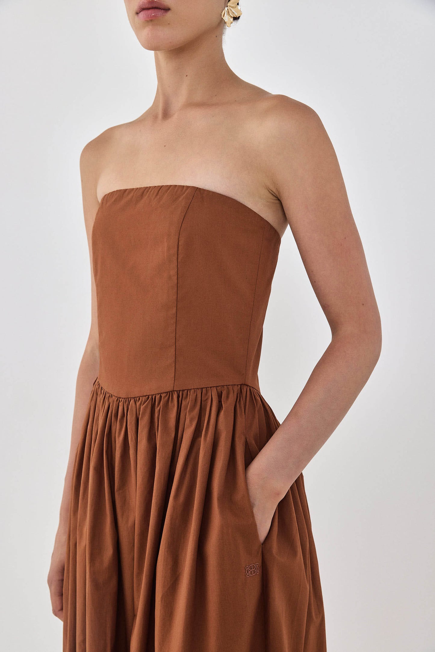 Poplin Strapless Corset Dress - Dé Rococo