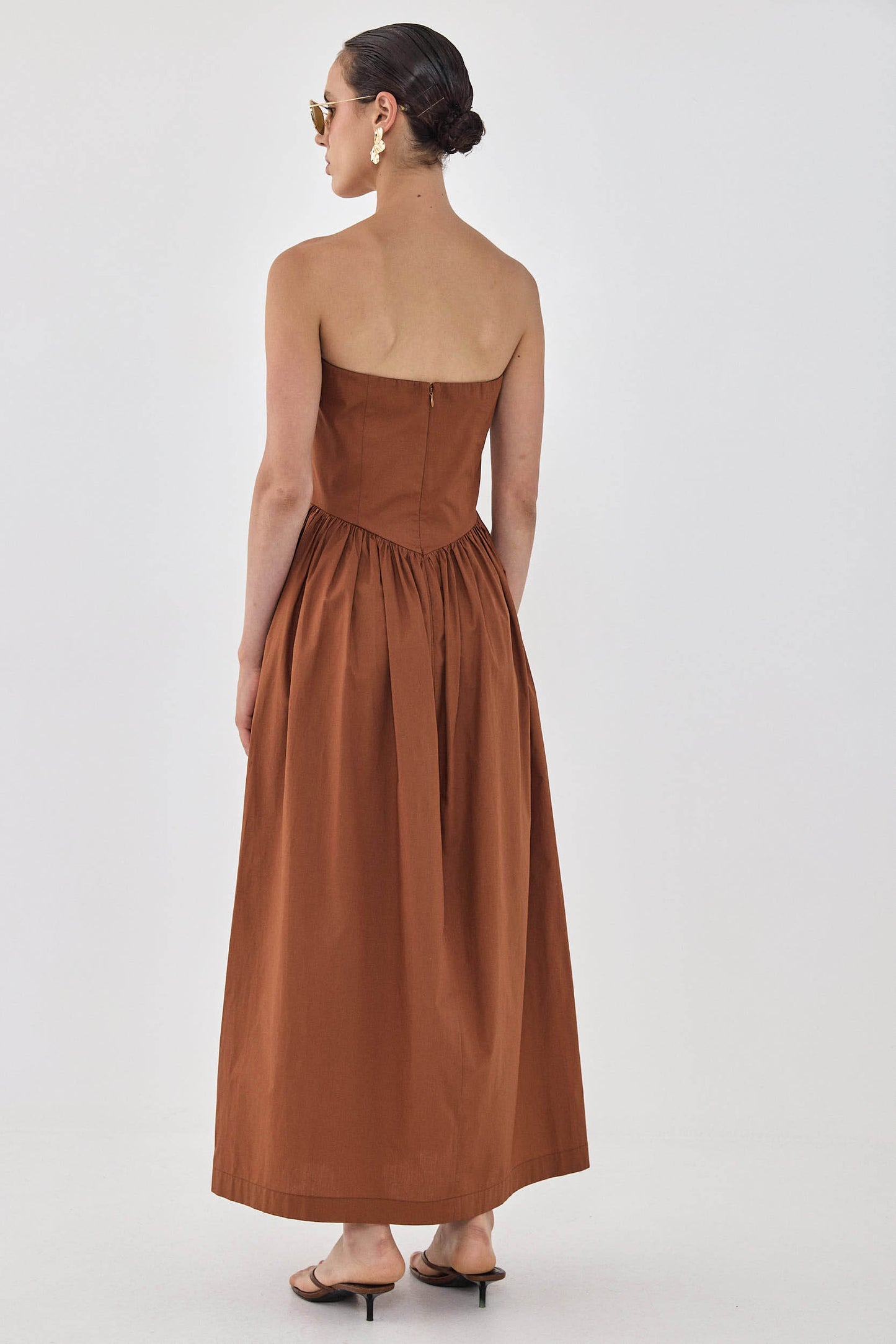Poplin Strapless Corset Dress - Dé Rococo