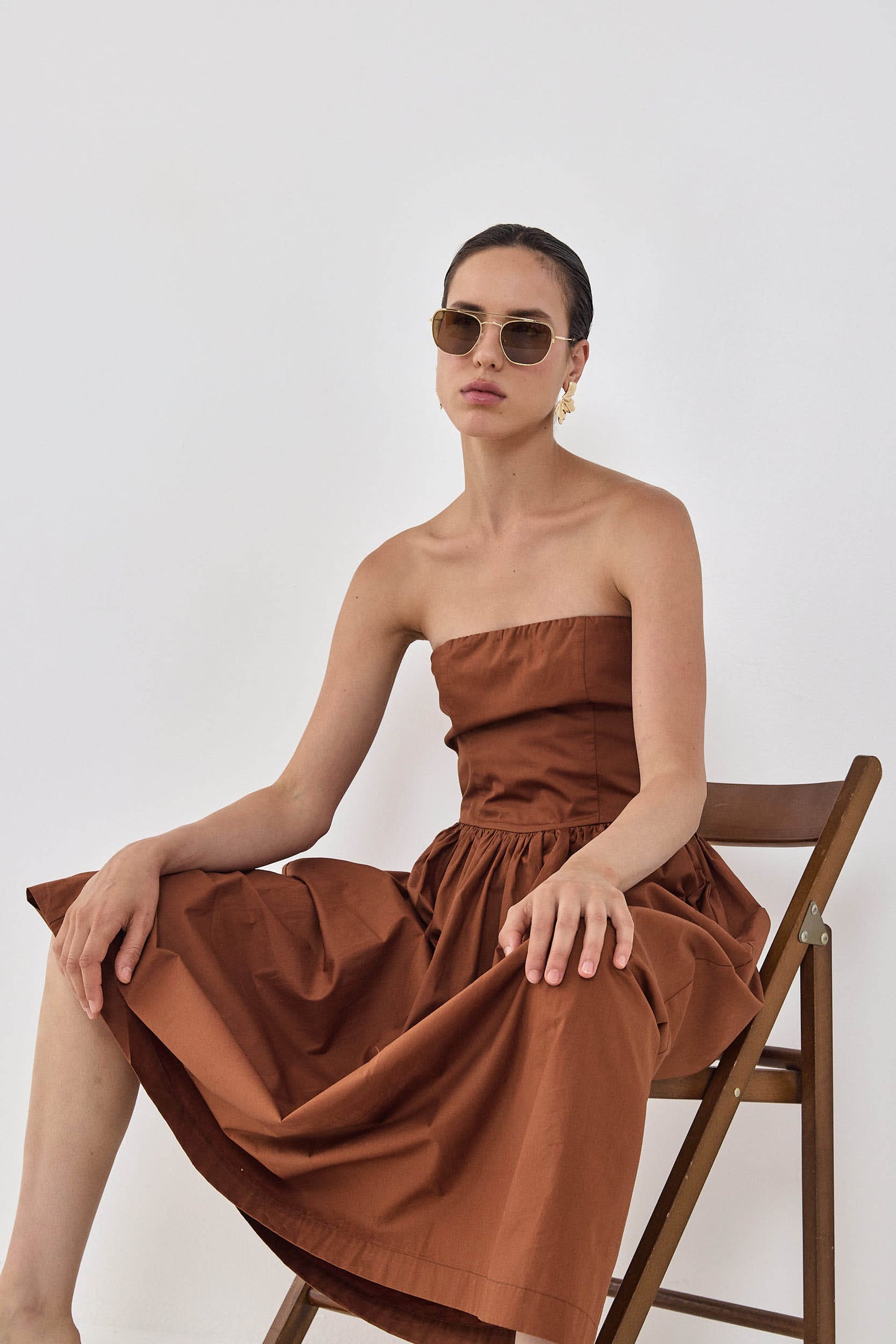 Poplin Strapless Corset Dress - Dé Rococo