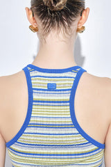Ribbed Crew Neck Tank Top