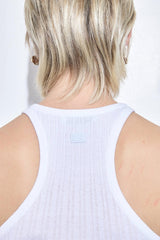 Ribbed Crew Neck Tank Top