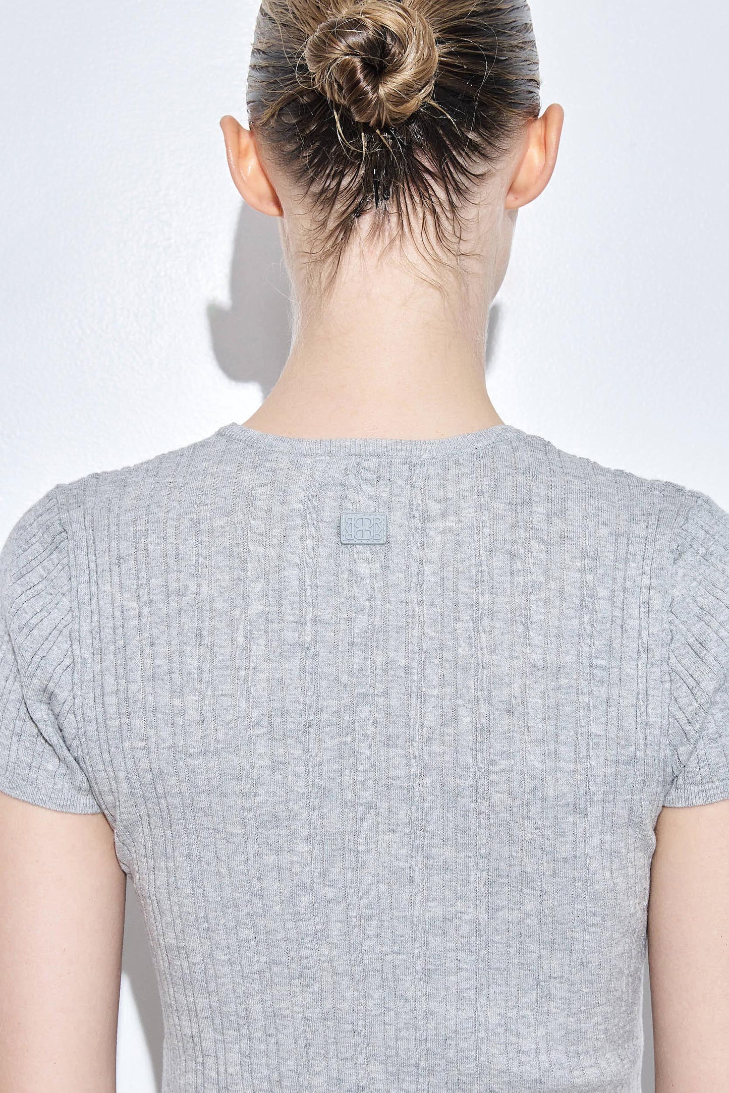 Ribbed Crew Neck Tee
