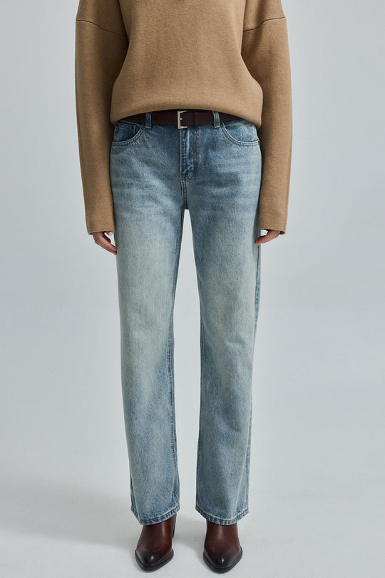 No.11| Mid Rise Full Length Baggy Denim