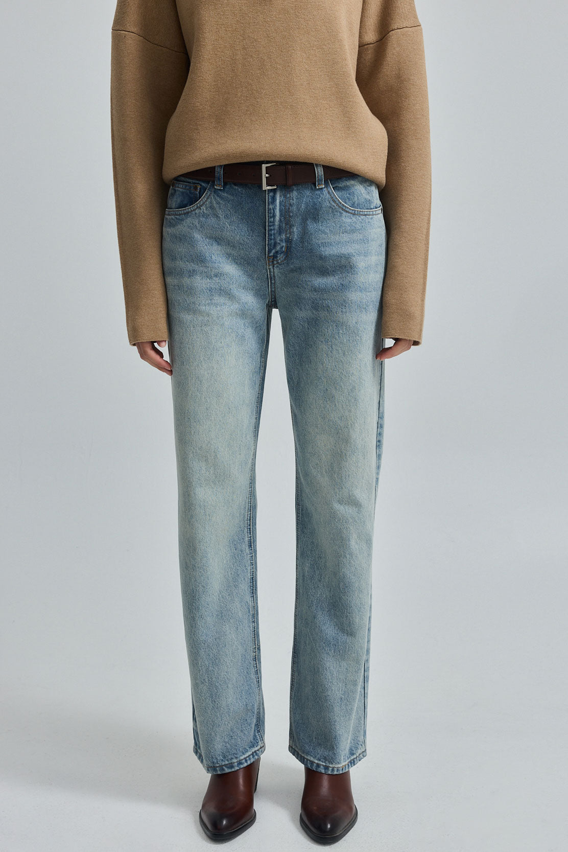 No.11| Mid Rise Full Length Baggy Denim