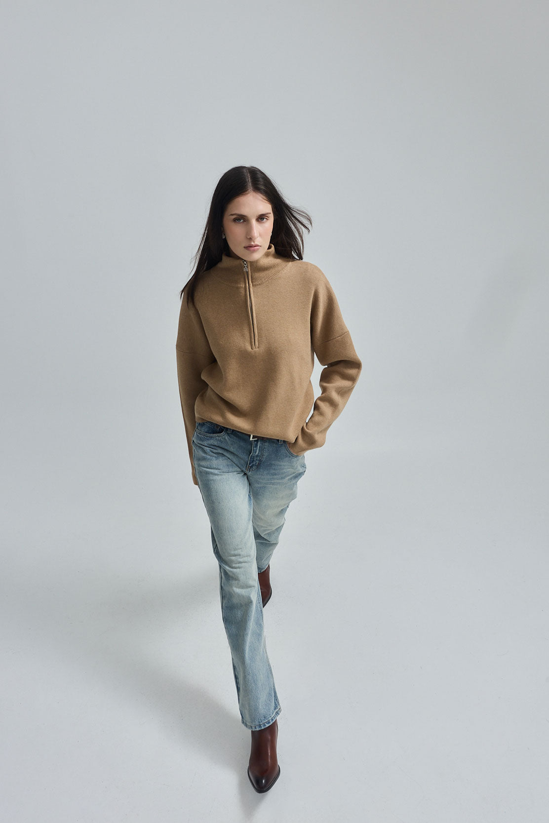 No.11| Mid Rise Full Length Baggy Denim