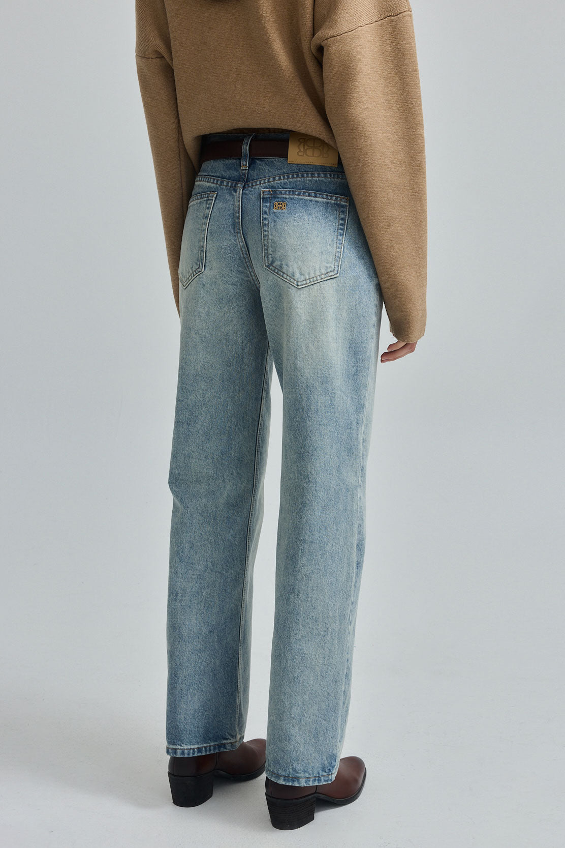 No.11| Mid Rise Full Length Baggy Denim