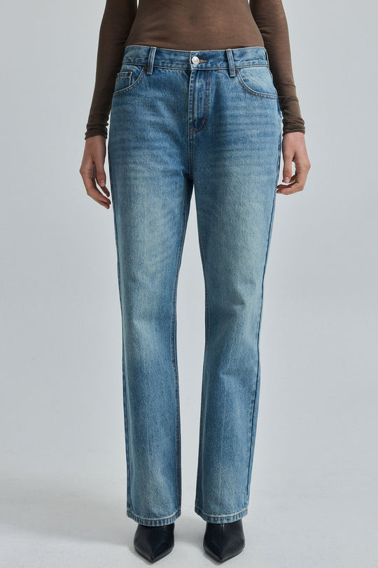 No.11| Mid Rise Full Length Baggy Denim
