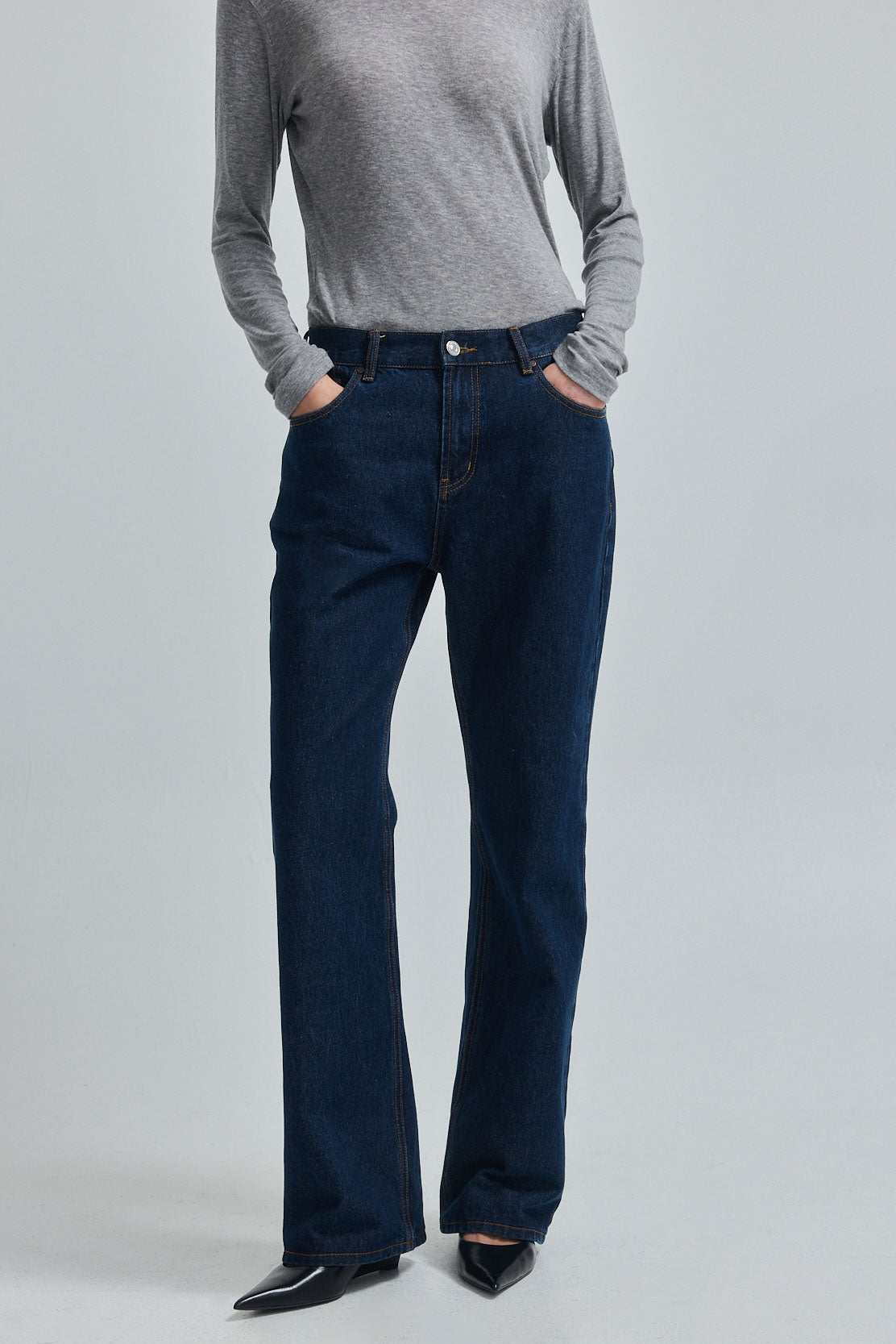 No.11| Mid Rise Full Length Baggy Denim
