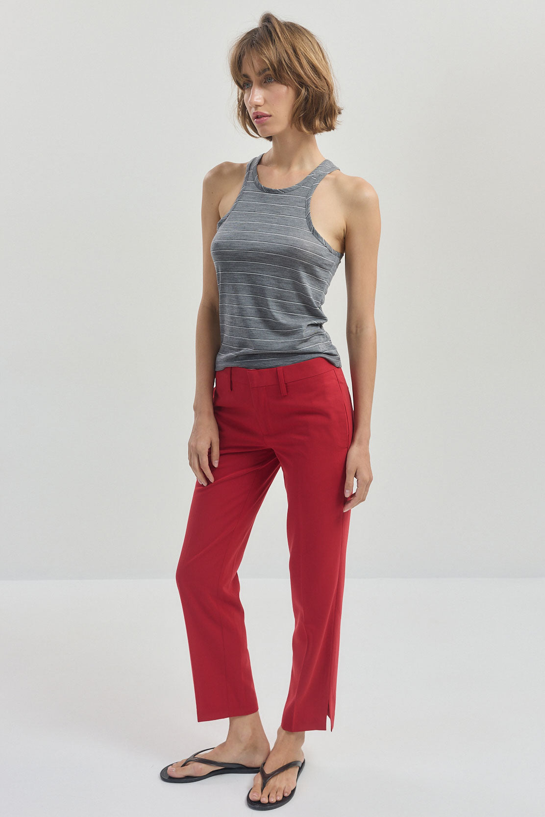 Striped Racer Tank Top