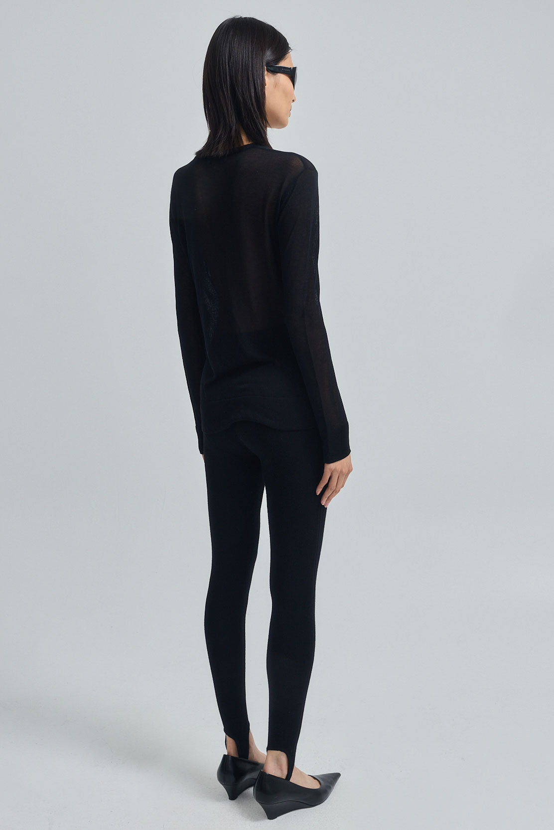 Semi Sheer Long Sleeve