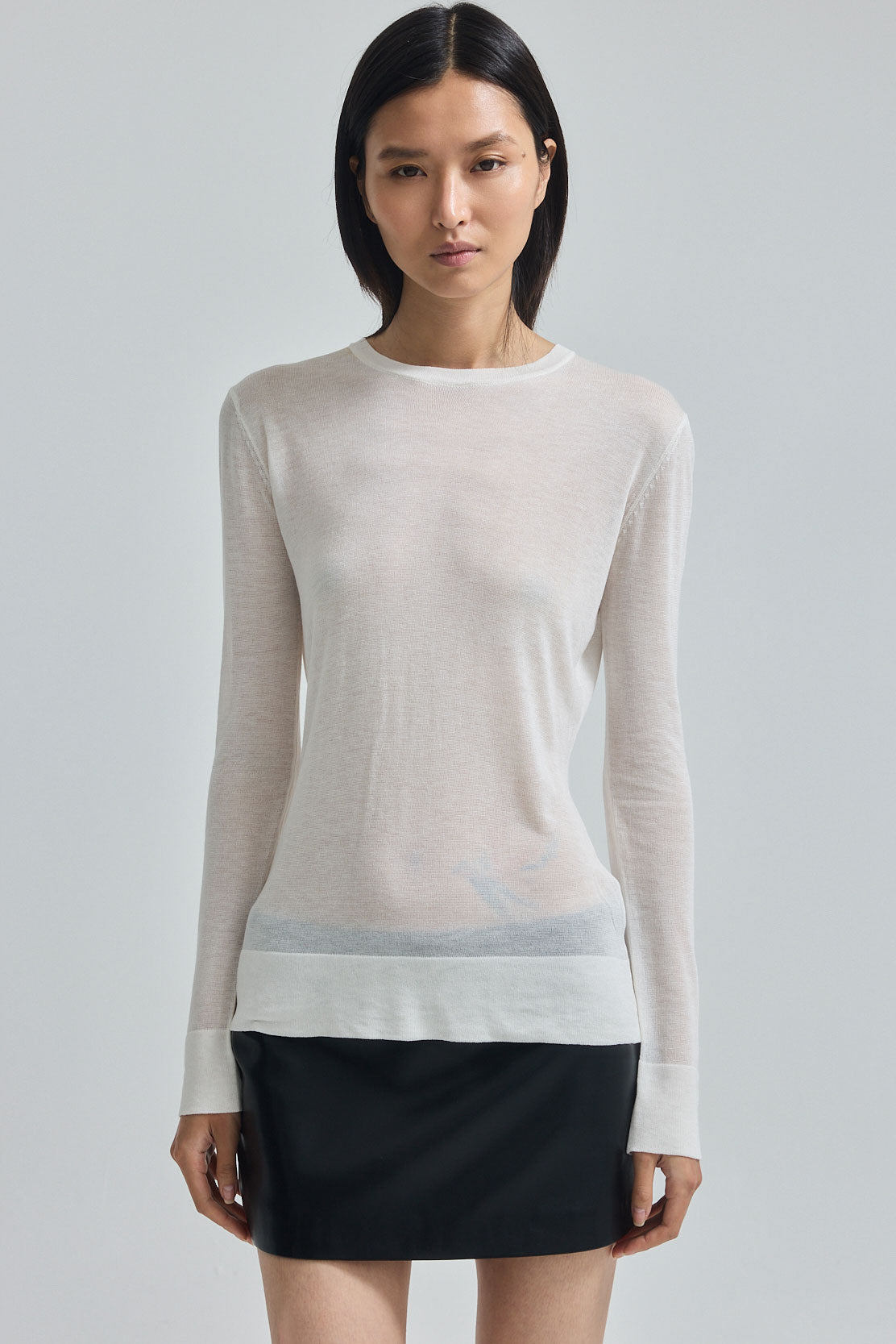 Semi Sheer Long Sleeve