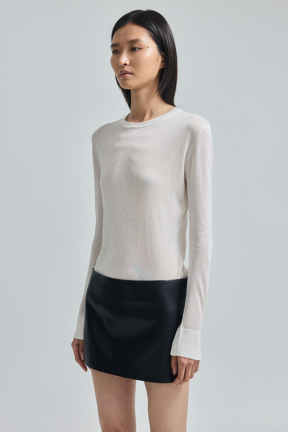 Semi Sheer Long Sleeve