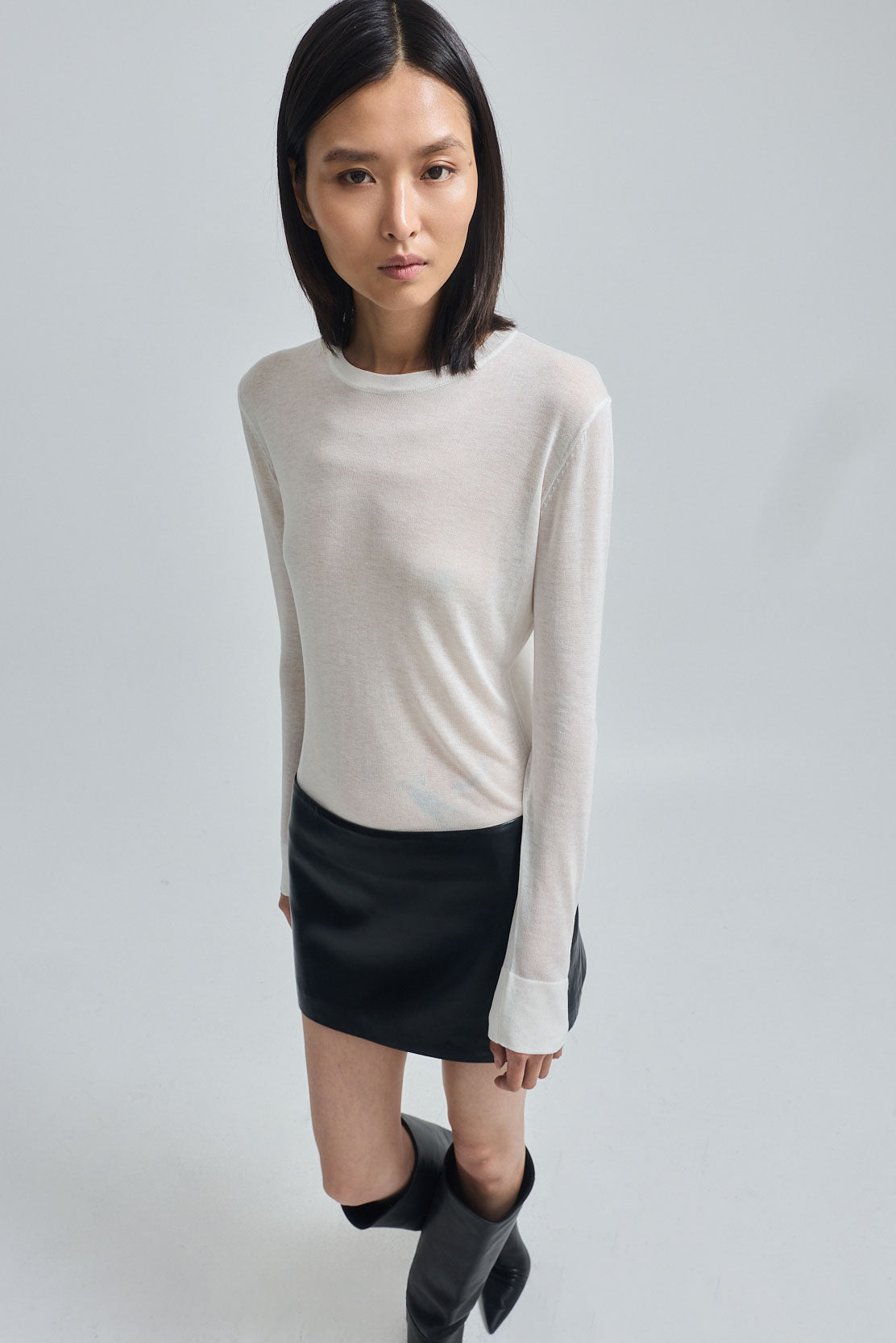 Semi Sheer Long Sleeve