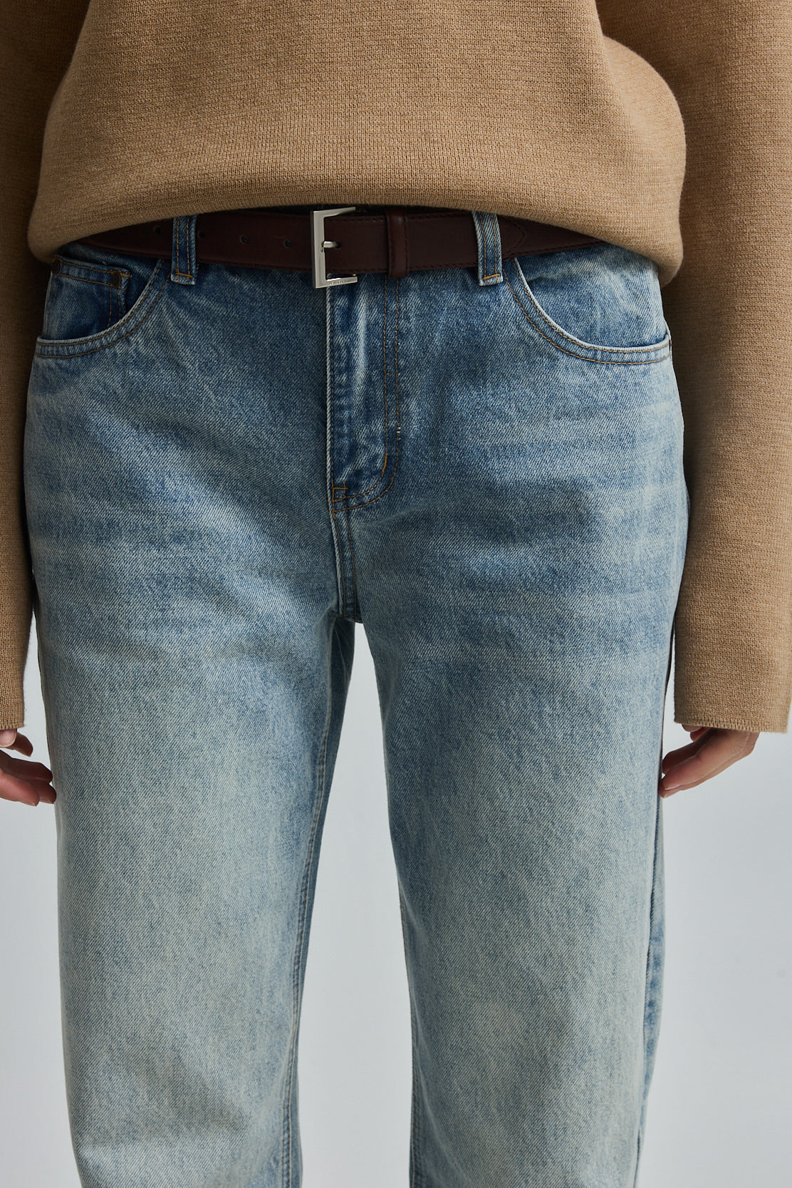 No.11| Mid Rise Full Length Baggy Denim