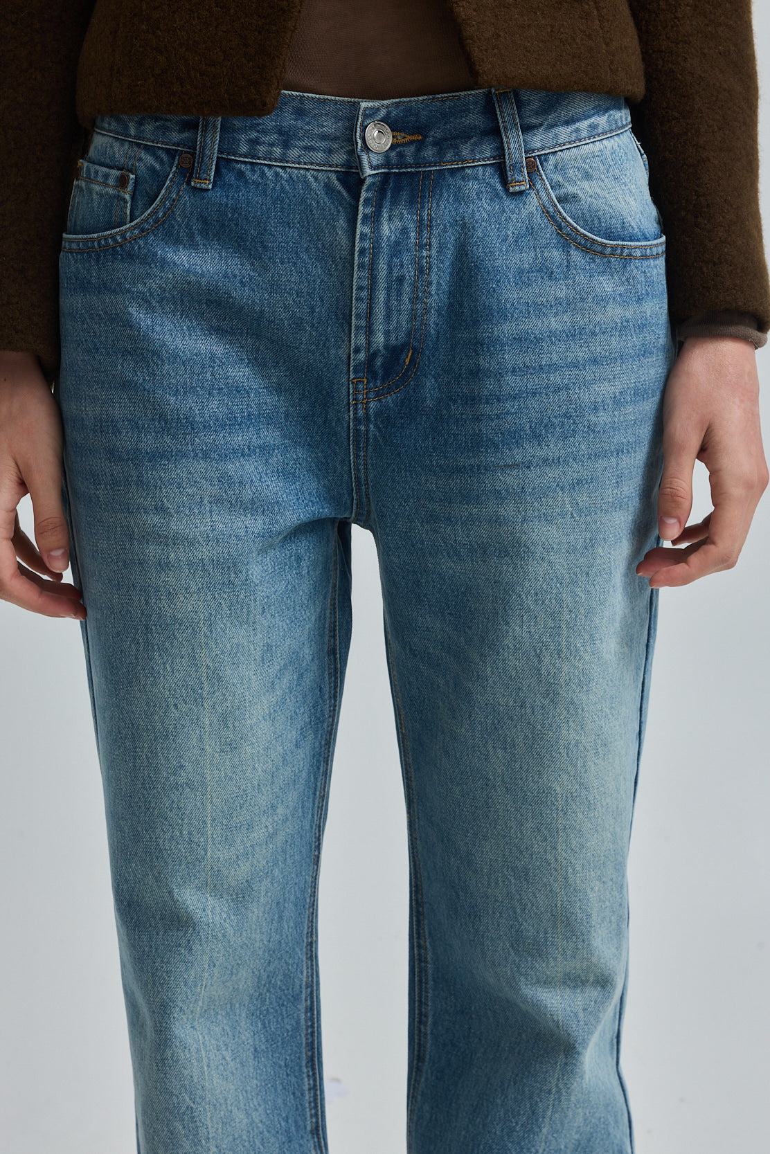 No.11| Mid Rise Full Length Baggy Denim