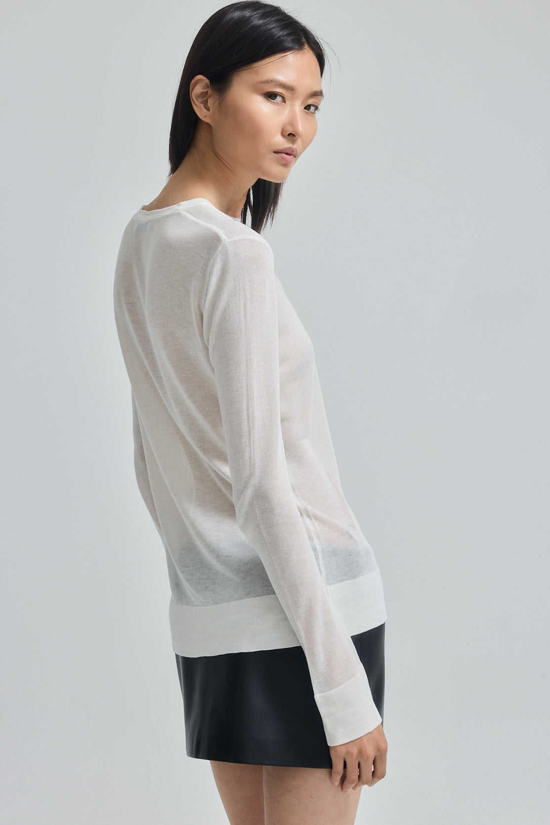 Semi Sheer Long Sleeve