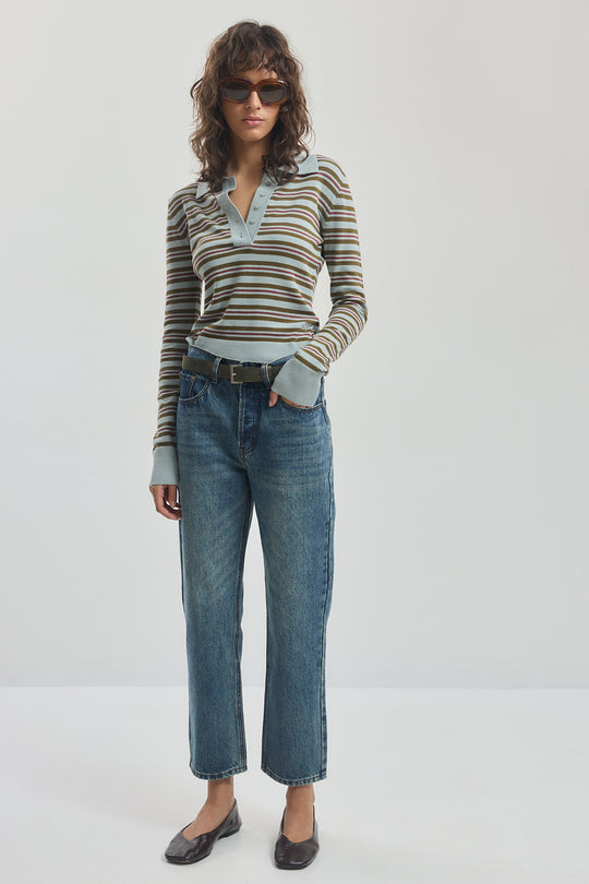 No.25| Mid Rise Slim Cropped Denim