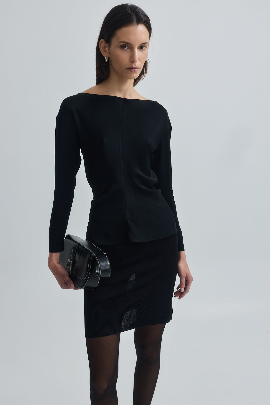 Fitted Boatneck Long Sleeve