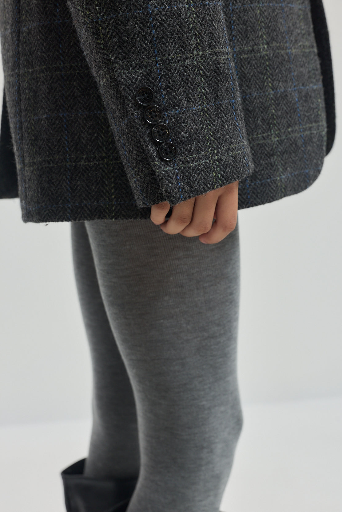 Tailored Wool Plaid Jacket