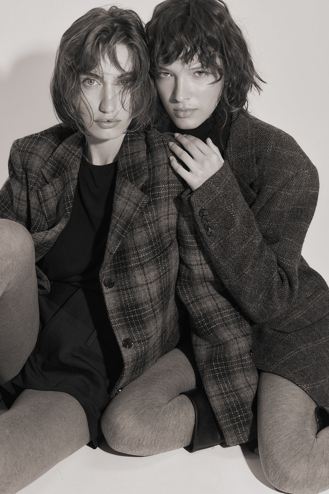 Tailored Wool Plaid Jacket