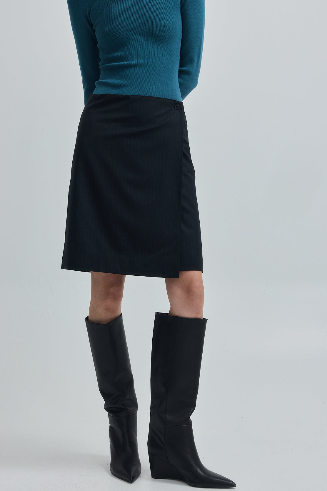 Daddy Wrap Midi Skirt