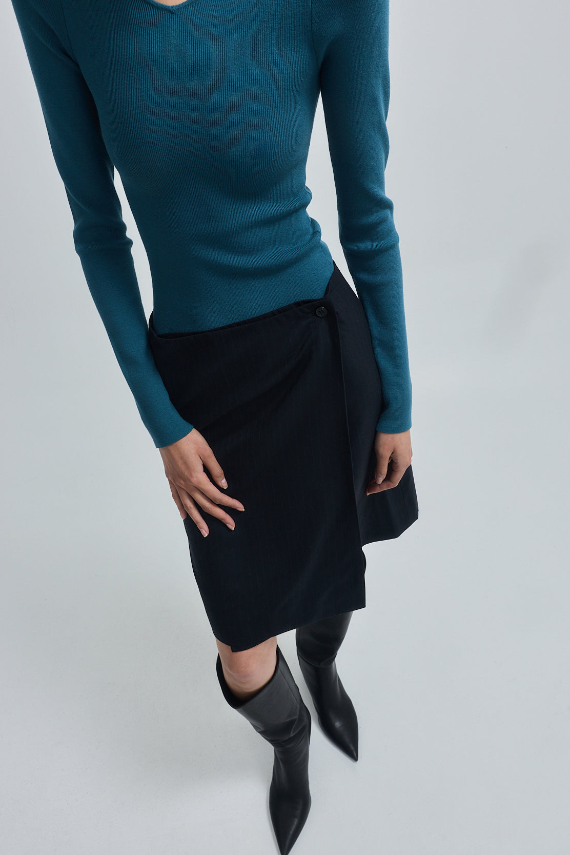 Daddy Wrap Midi Skirt