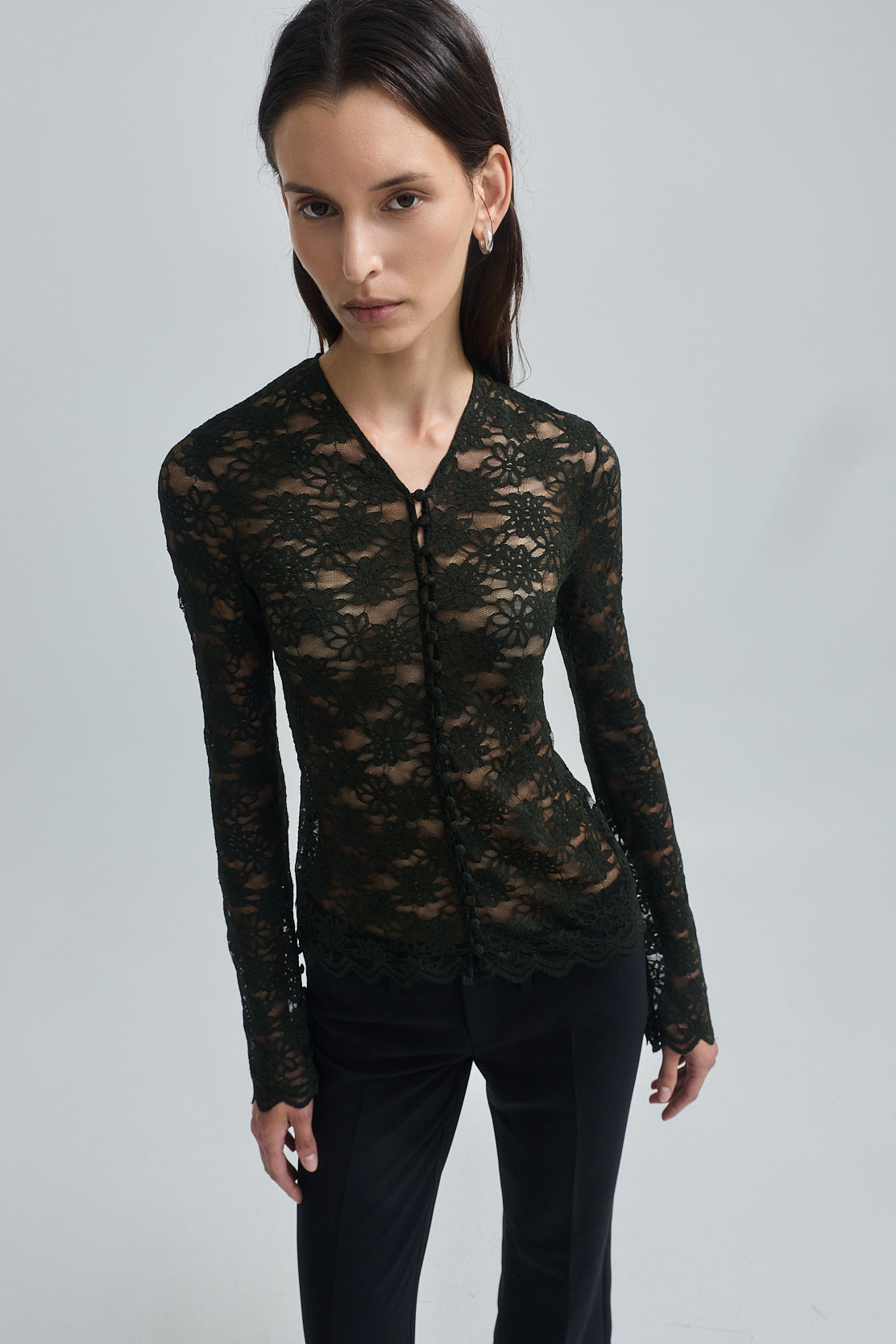 Long Sleeve Lace Top