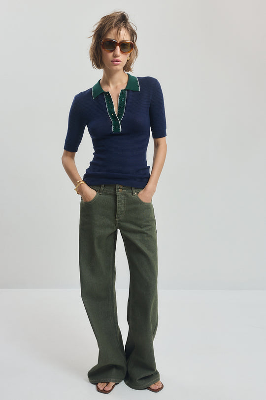 Wide Belt Drill Pants