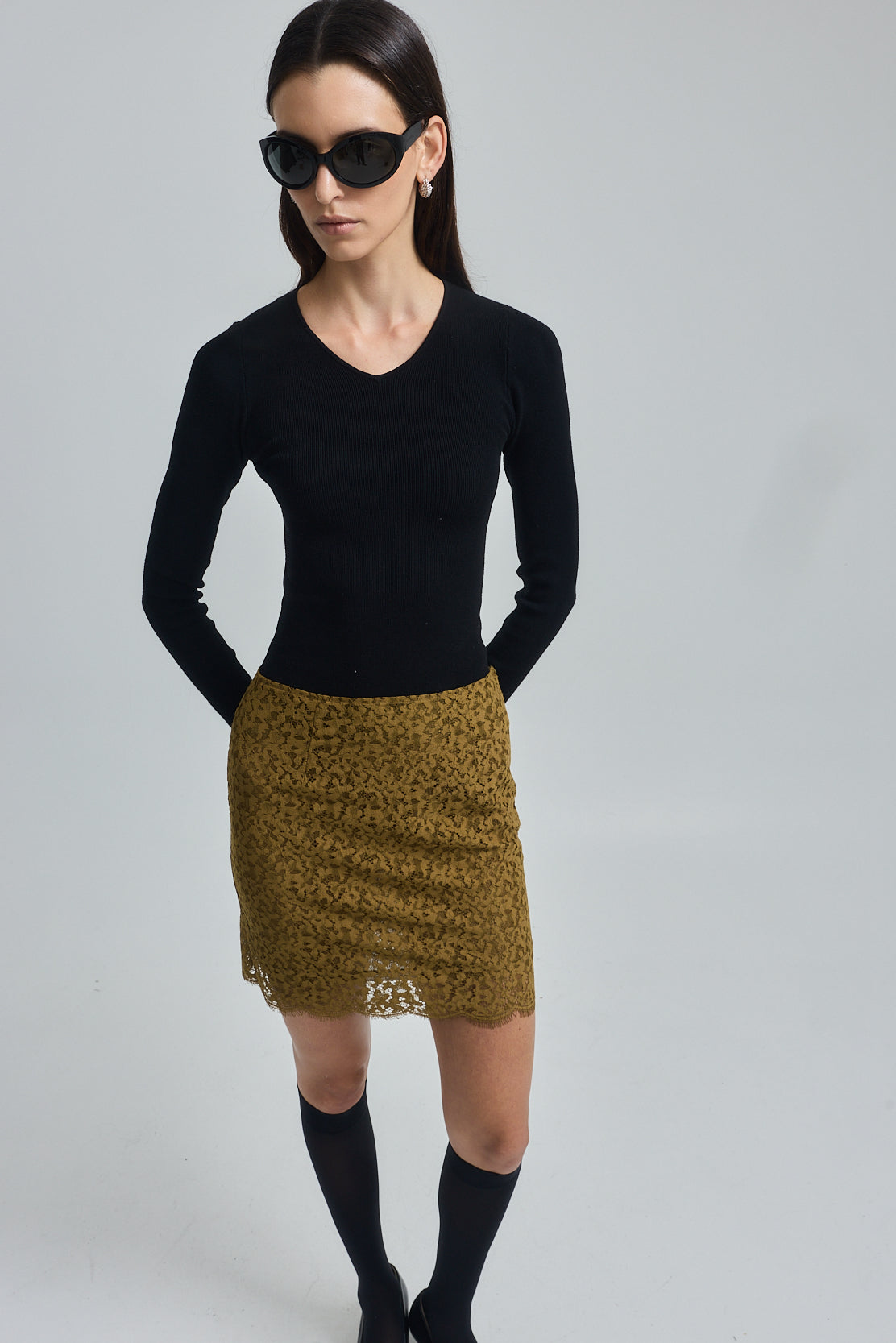 Lace Midi Skirt