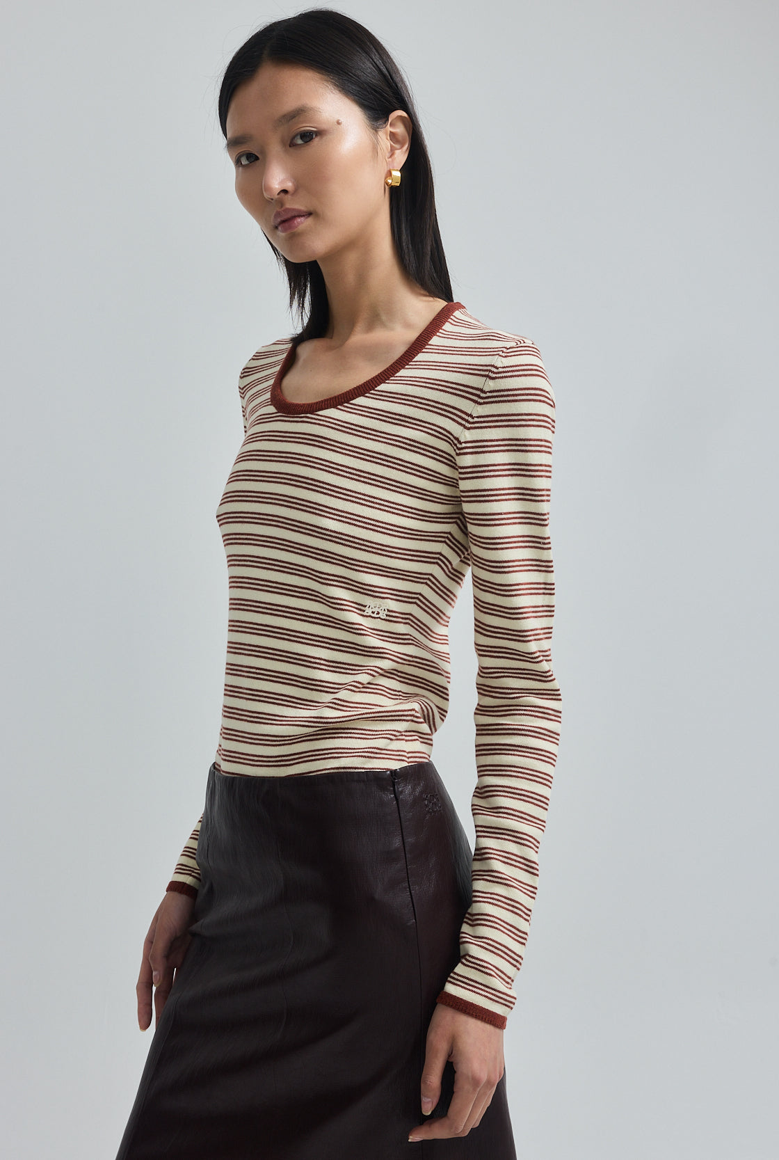 Long Sleeved Knitted Shirt