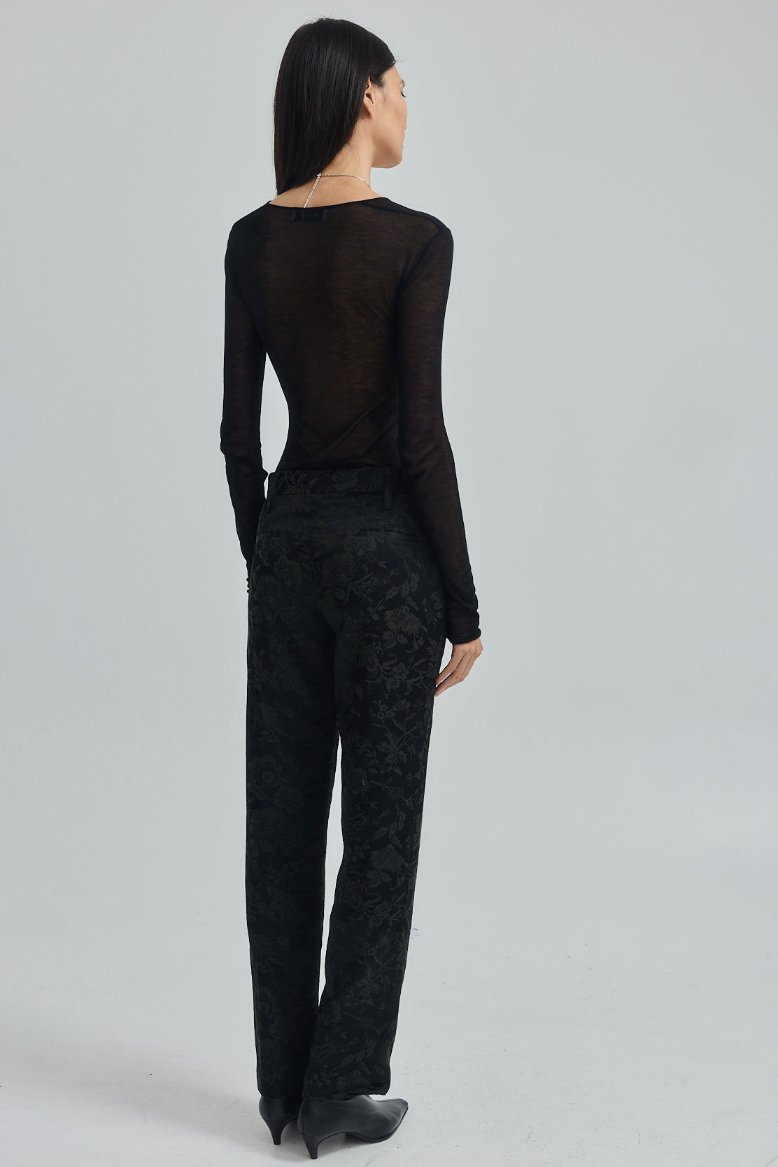 Slim Jacquard Pants