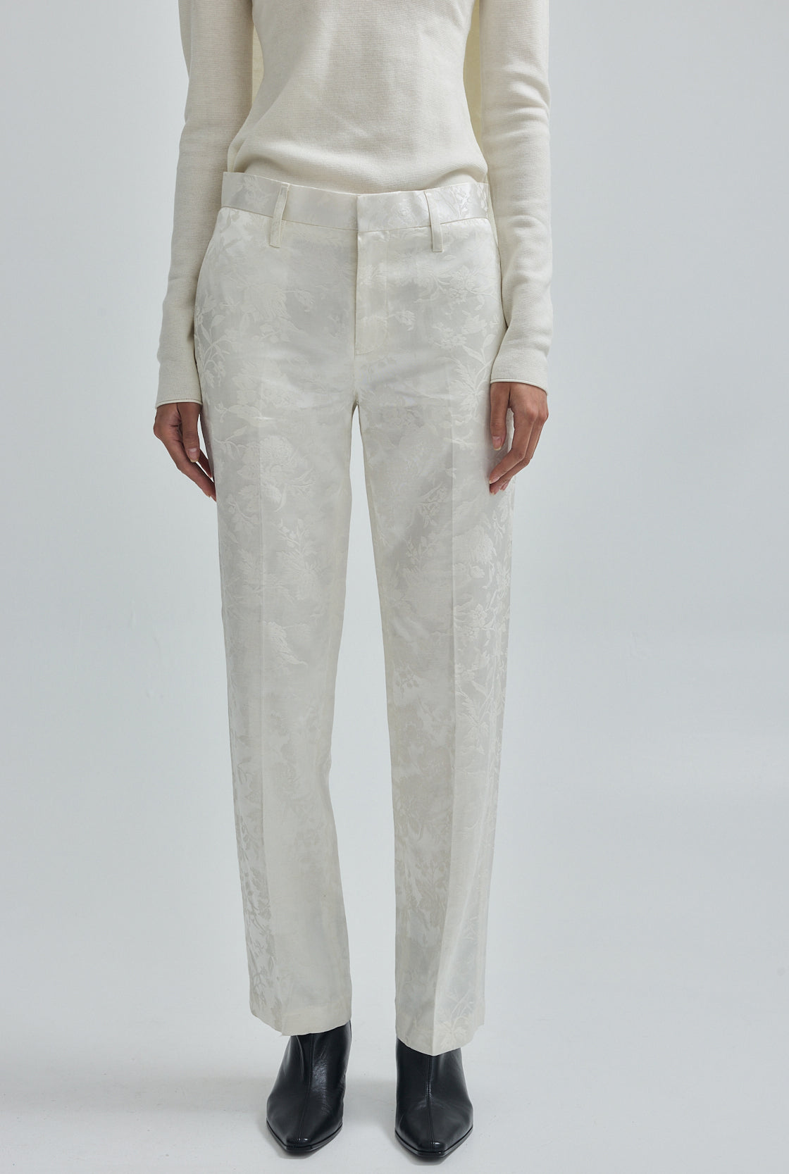Slim Jacquard Pants