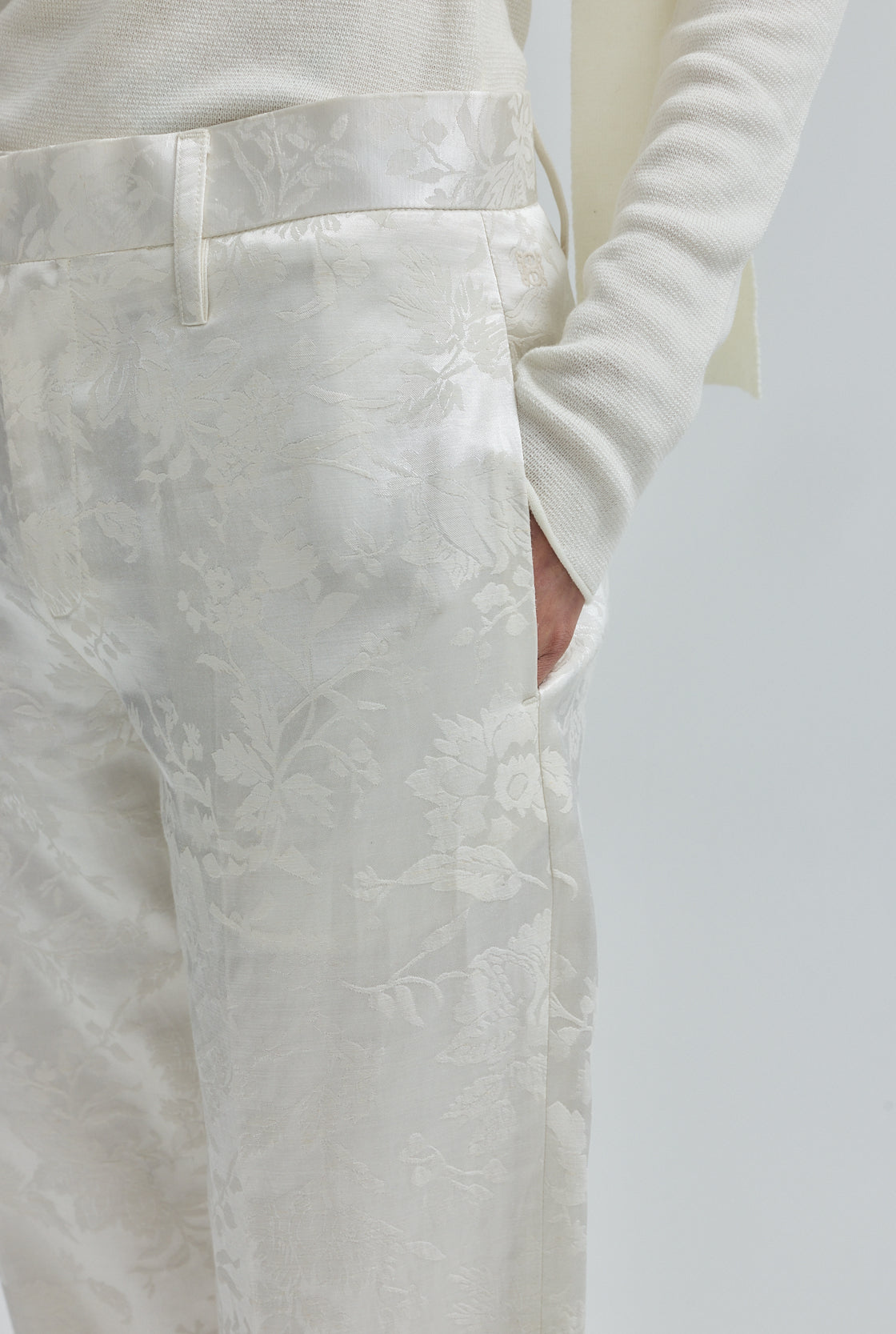Slim Jacquard Pants