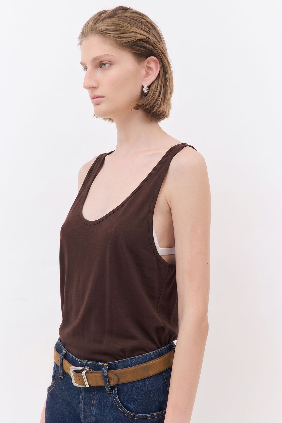 Deep Scoop Tank Top