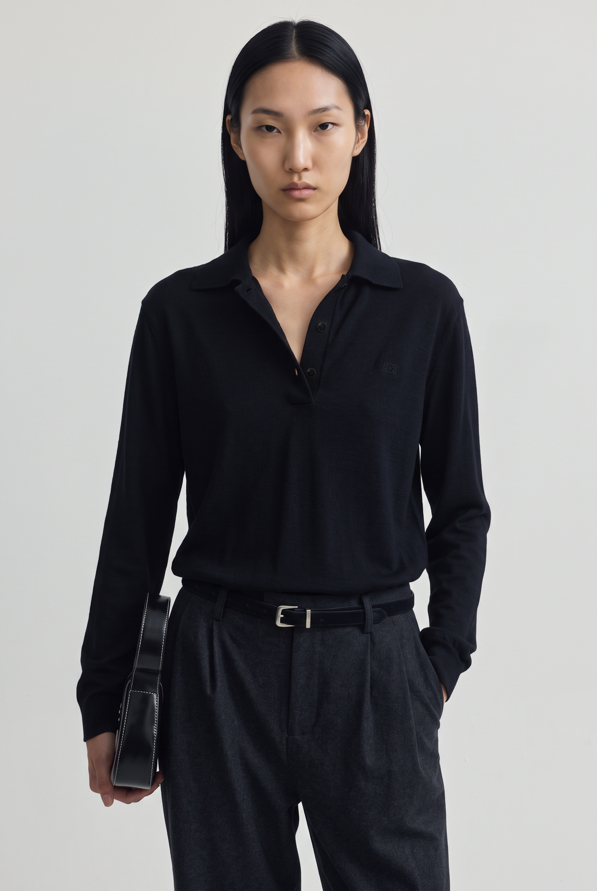 Oversized Merino Wool Polo