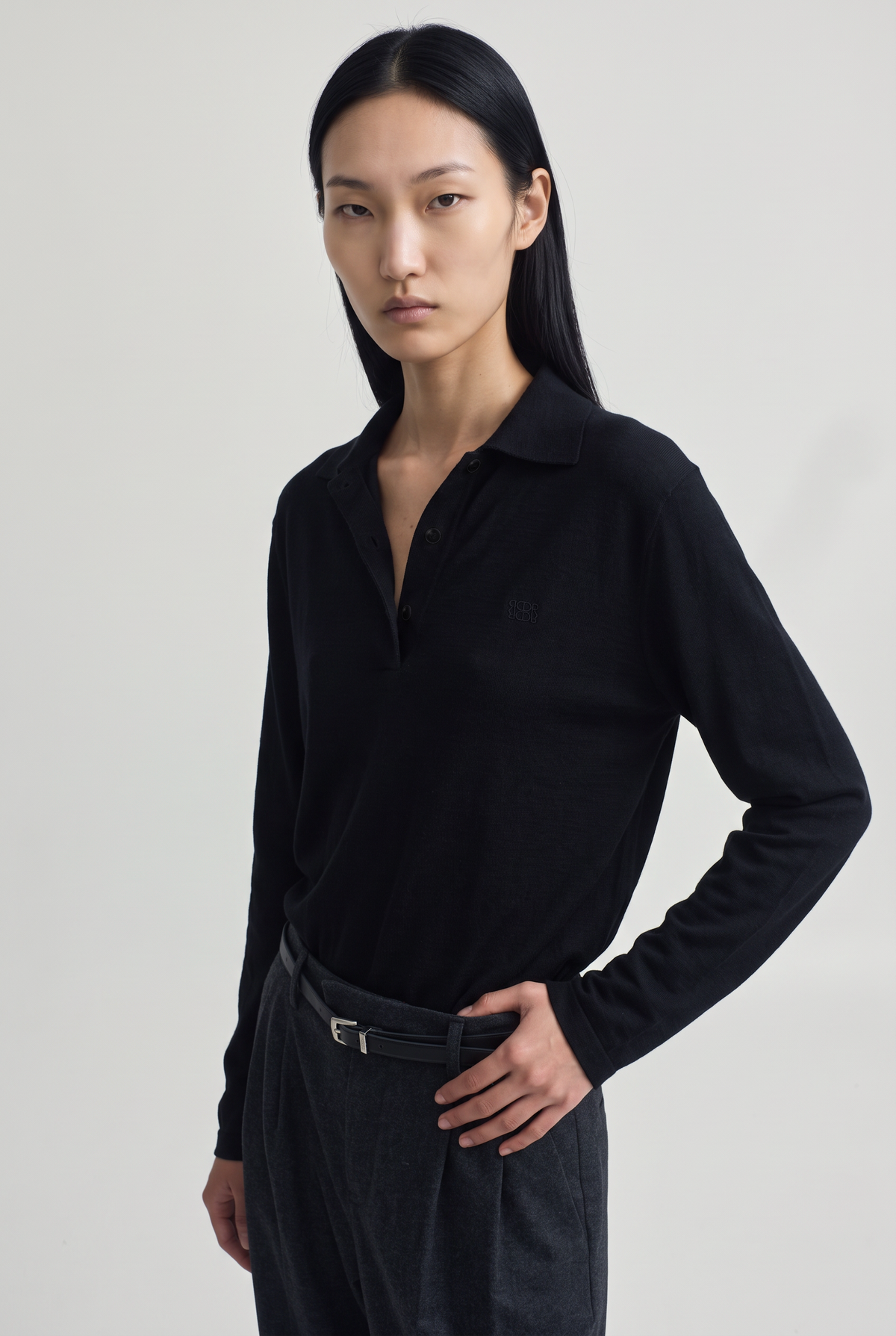 Oversized Merino Wool Polo