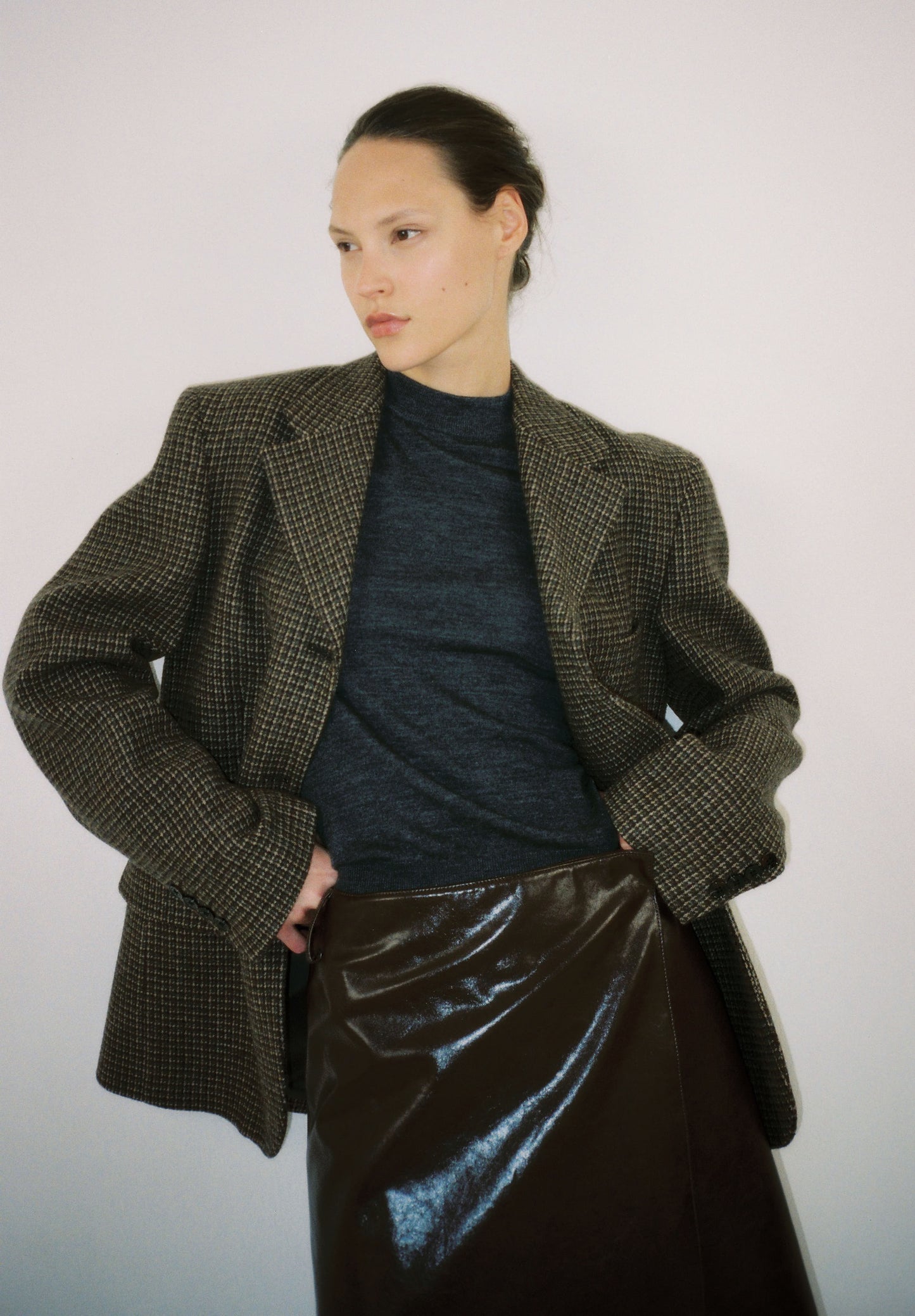 Tailored Wool Plaid Jacket - Dé Rococo